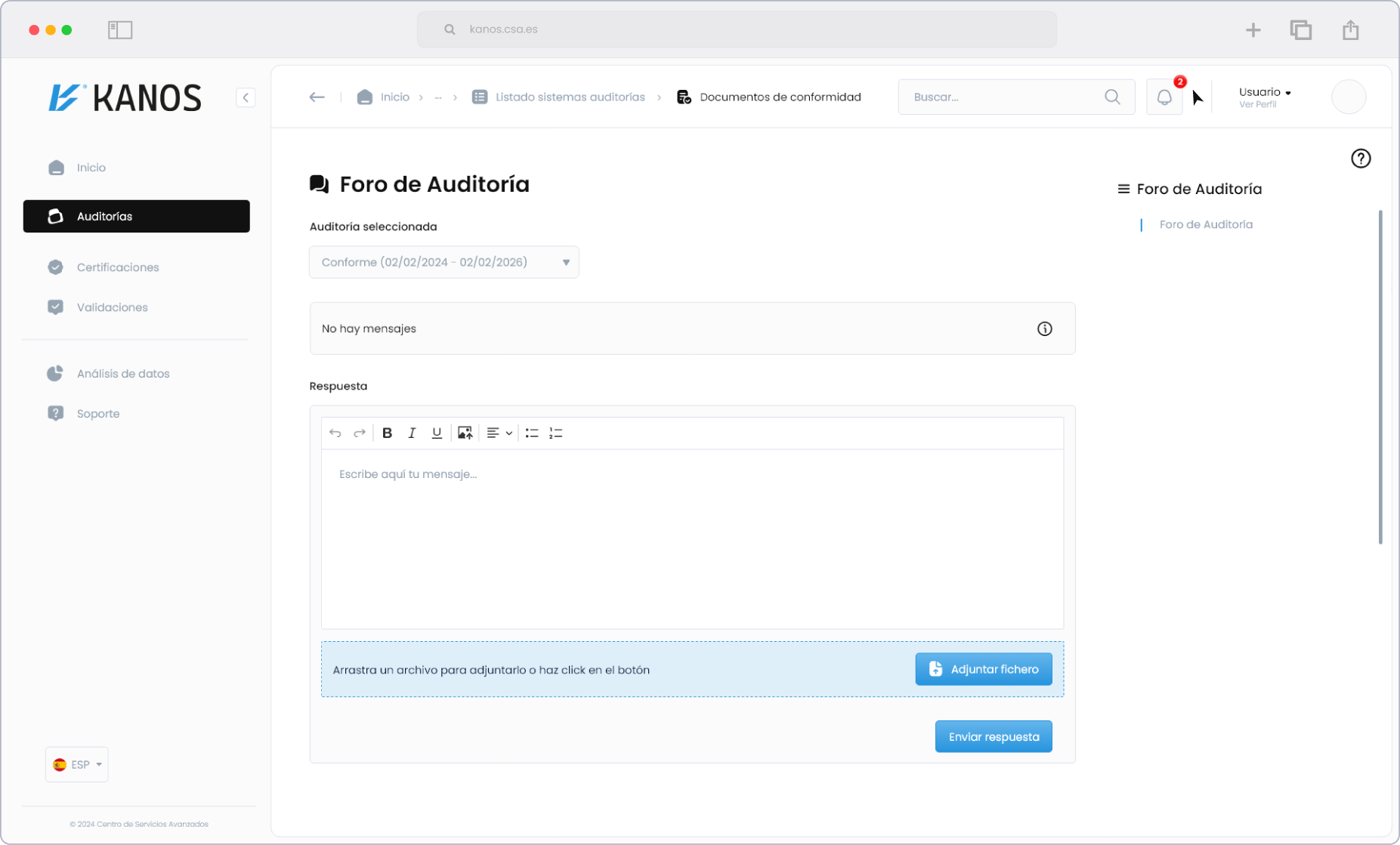 Funcionamiento KANOS